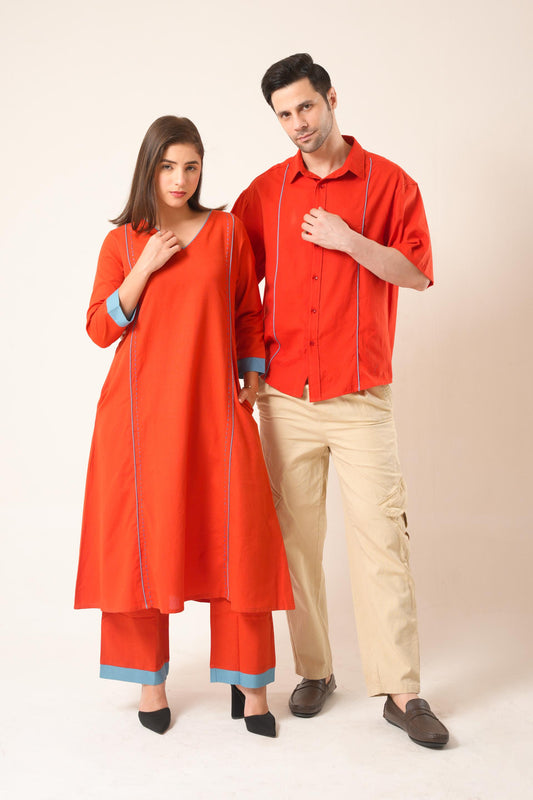 Rust Couple Matching Outfit