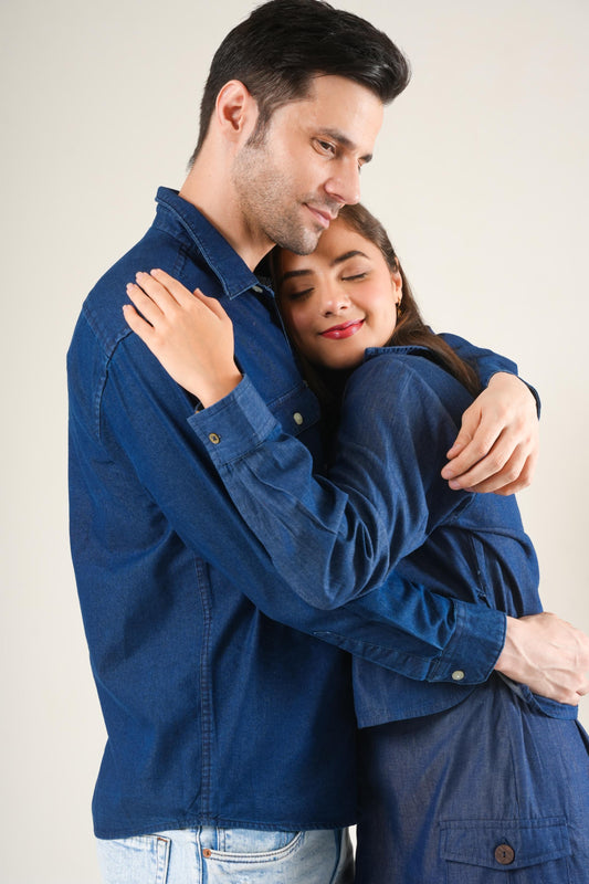 Denim Couple Matching Outfit