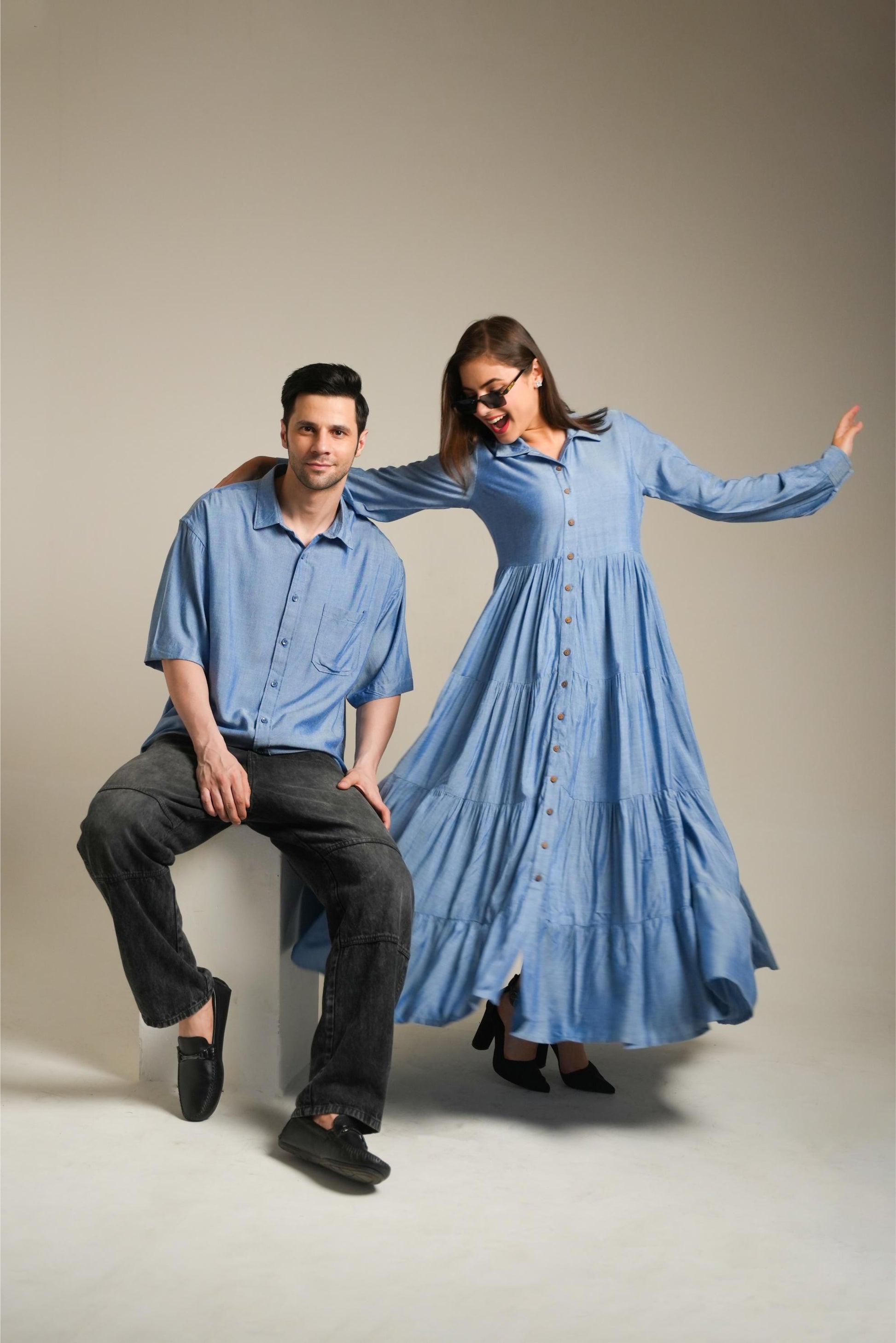 matching blue dress couple Blue Prom Dress Couple Navy Prom Dress Couple Navy Blue Matching Prom Dresses And Suits